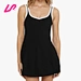 plunge neck mini dress